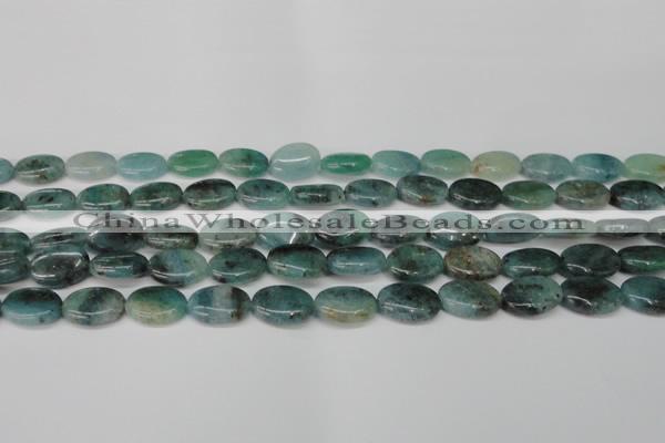 CAQ628 15.5 inches 10*14mm oval aquamarine gemstone beads