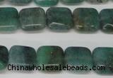 CAQ636 15.5 inches 10*10mm square aquamarine gemstone beads