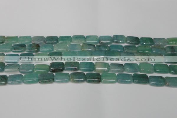 CAQ644 15.5 inches 10*14mm rectangle aquamarine gemstone beads