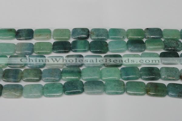 CAQ647 15.5 inches 15*20mm rectangle aquamarine gemstone beads