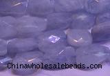 CAQ651 15.5 inches 8*12mm - 10*14mm faceted freeform aquamarine beads