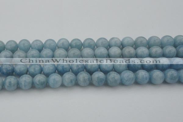 CAQ704 15.5 inches 12mm round natural aquamarine beads wholesale