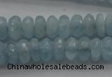 CAQ75 15.5 inches 3*7mm faceted rondelle A grade aquamarine beads