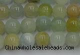 CAQ752 15.5 inches 8mm round aquamarine beads wholesale