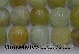 CAQ754 15.5 inches 12mm round aquamarine beads wholesale