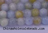 CAQ781 15.5 inches 6mm round natural aquamarine beads