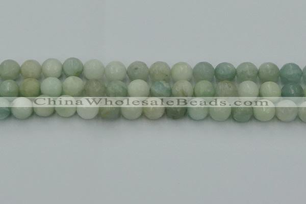 CAQ839 15.5 inches 12mm faceted round aquamarine beads wholesale