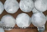 CAQ849 15.5 inches 8mm faceted round aquamarine beads wholesale