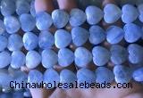 CAQ860 15.5 inches 13*14mm faceted heart aquamarine beads