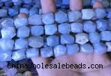 CAQ863 15.5 inches 10*12mm - 12*14mm faceted nuggets aquamarine beads