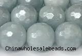 CAQ928 15 inches 10mm faceted round AB-color imitation aquamarine beads