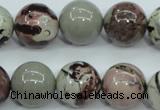 CAR07 15.5 inches 16mm round artistic jasper beads wholesale