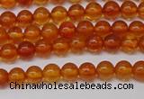 CAR106 15.5 inches 4mm round natural amber beads