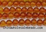 CAR107 15.5 inches 5mm round natural amber beads