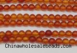 CAR110 15.5 inches 3mm round natural amber beads