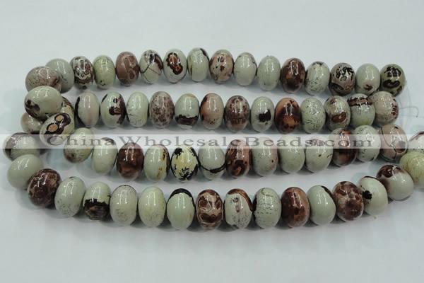 CAR18 15.5 inches 13*18mm rondelle artistic jasper beads wholesale
