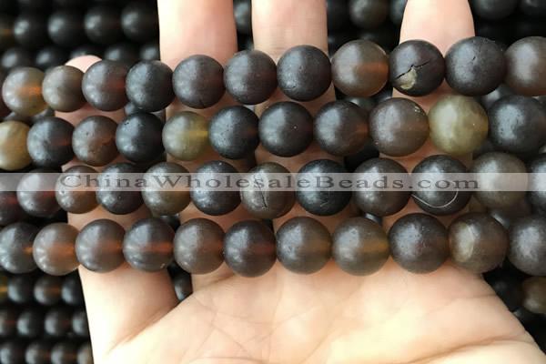 CAR220 15.5 inches 10mm round natural amber beads wholesale