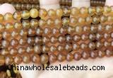 CAR234 15.5 inches 6mm - 7mm round natural amber beads wholesale