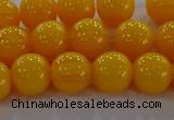 CAR403 15.5 inches 10mm round synthetic amber beads wholesale