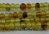 CAR536 15.5 inches 3*5mm rondelle natural amber beads wholesale