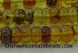 CAR538 15.5 inches 5*8mm rondelle natural amber beads wholesale