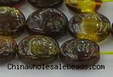CAR547 15.5 inches 10*12mm - 11*14mm oval natural amber beads