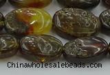 CAR548 15.5 inches 12*15mm - 13*17mm oval natural amber beads