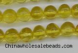 CAR555 15.5 inches 4mm - 5mm round natural amber beads wholesale