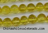 CAR555 15.5 inches 4mm - 5mm round natural amber beads wholesale