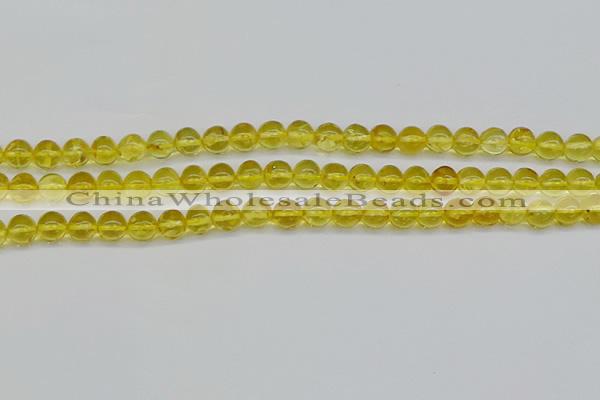 CAR555 15.5 inches 4mm - 5mm round natural amber beads wholesale