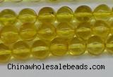 CAR559 15.5 inches 6mm - 6.5mm round natural amber beads wholesale