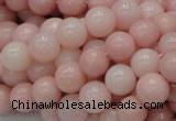 CAS05 15.5 inches 10mm round pink angel skin gemstone beads