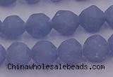 CAS212 15.5 inches 10mm faceted nuggets blue angel skin gemstone beads