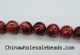 CAT161 15.5 inches 8mm round dyed natural aqua terra jasper beads