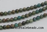 CAT5001 15.5 inches 4mm round natural aqua terra jasper beads