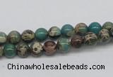 CAT5002 15.5 inches 6mm round natural aqua terra jasper beads