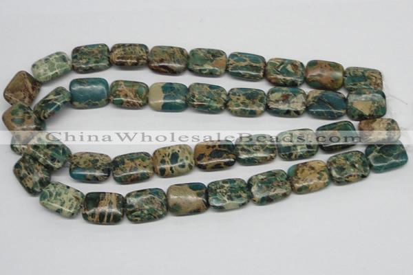 CAT5017 15.5 inches 15*20mm rectangle natural aqua terra jasper beads