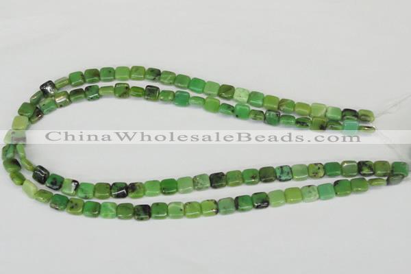 CAU34 15.5 inches 8*8mm square australia chrysoprase beads wholesale