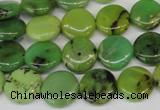 CAU54 15.5 inches 12mm flat round Australia chrysoprase beads wholesale