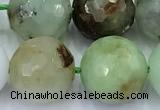 CAU562 15 inches 10mm faceted round Australia chrysoprase beads