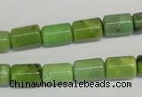 CAU57 15.5 inches 7*10mm tube Australia chrysoprase beads
