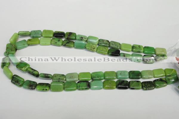 CAU63 15.5 inches 10*14mm rectangle Australia chrysoprase beads