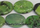 CAU66 15.5 inches 22*30mm oval Australia chrysoprase beads