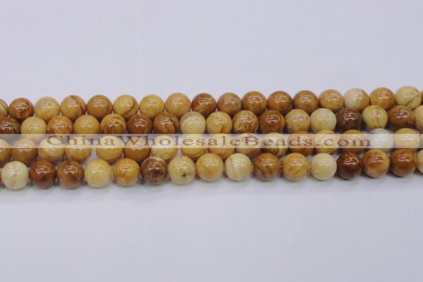 CAY06 15.5 inches 14mm round African yellow jasper beads wholesale