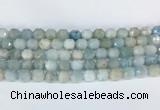 CBBS01 15 inches 8mm faceted prism aquamarine beads wholesale
