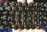CCBS153 15 inches 10mm faceted prism agate beads wholesale