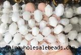 CBBS215 Top drilled 7*16mm - 11*25mm hexahedral prism moonstone beads wholesale