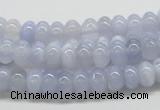 CBC04 15.5 inches 4*8mm rondelle  blue chalcedony beads wholesale