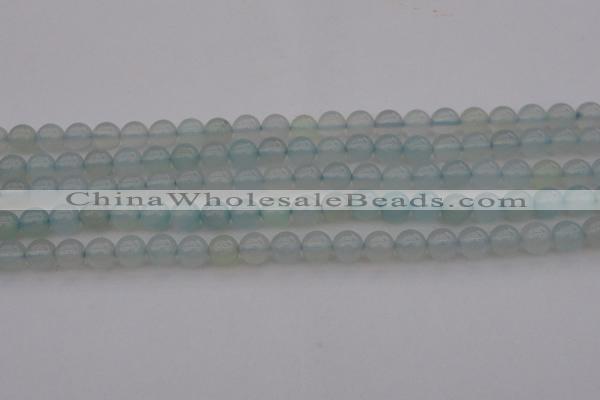 CBC202 15.5 inches 8mm round ocean blue chalcedony beads