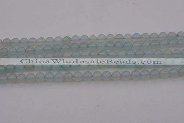 CBC202 15.5 inches 8mm round ocean blue chalcedony beads